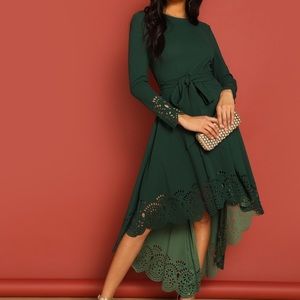 High low belted dress- NWOT